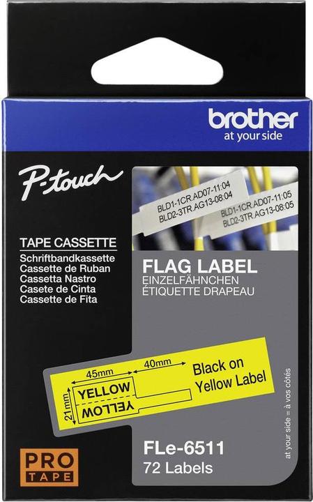 Actual product image Brother P-Touch (2.10 cm, Yellow)