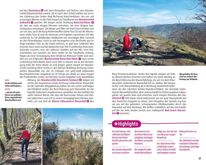 Image du produit Erlebniswandern mit Kindern Schwäbische Alb West (Allemand, Marcel Gisler, 2023)