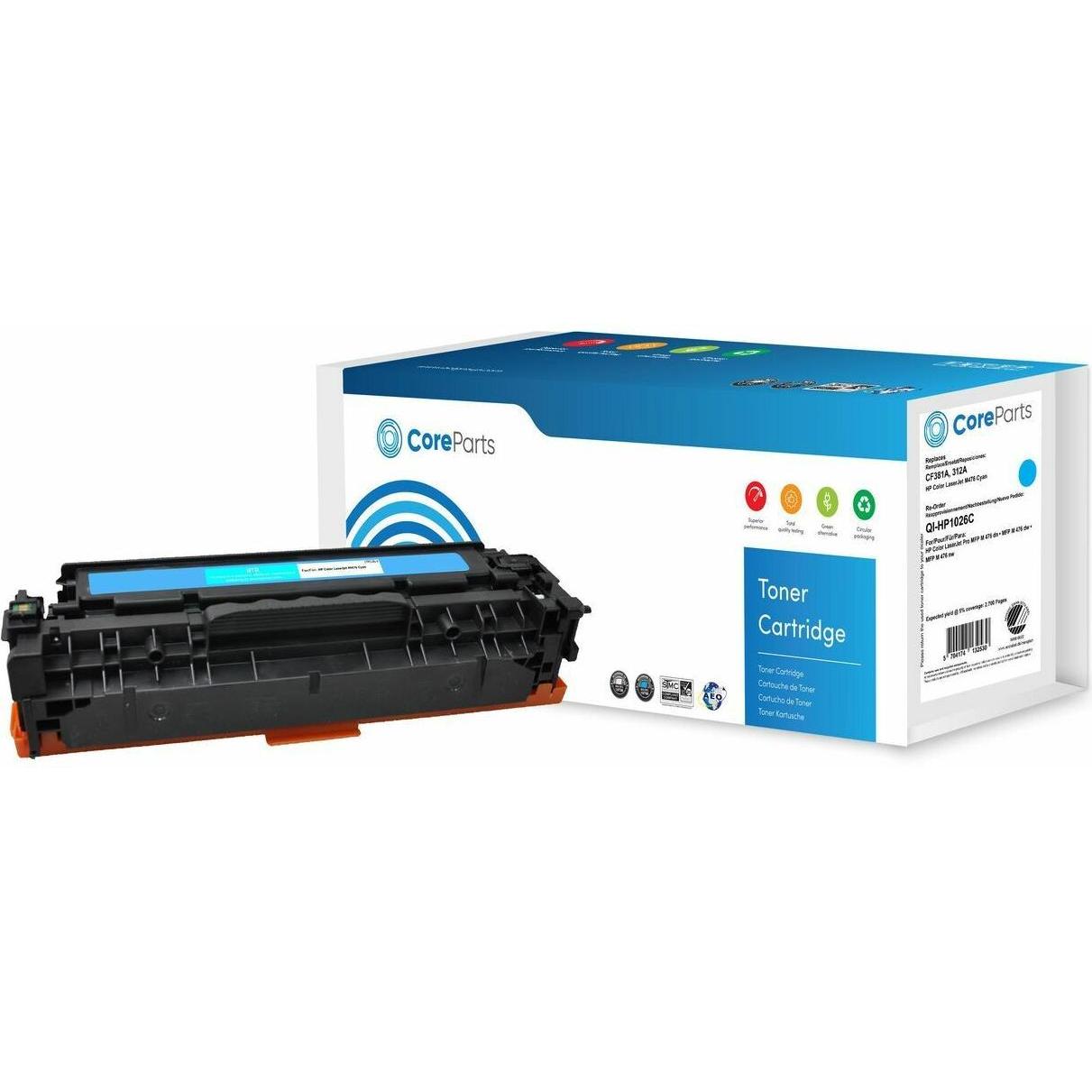CoreParts, Toner, QI-HP1026C Tonerkartusche (e) Kompatibel (C)