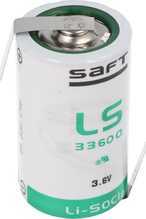 Saft Batterie LS33600 mit Lötfahne Z-Form (1 Stk., D, 1700 mAh)