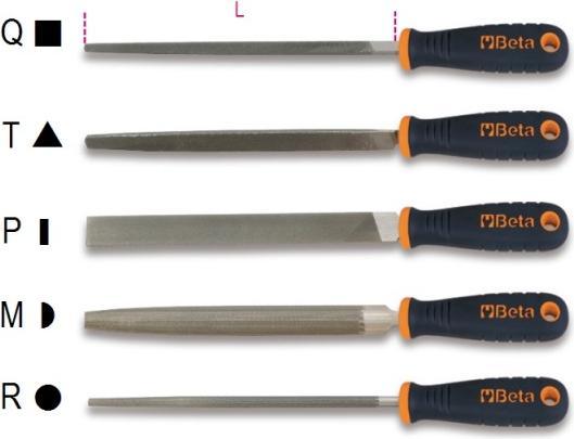 Actual product image BETA 017190077 1719BMA10/M Halbe Feile, halbrund mit Griff 250 mm