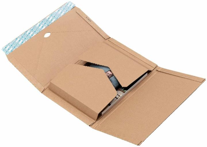 Brieger Verpackung Varifix, 67/30, 38x29x0-8 cm, braun (1 Stk., 38 x 29 x 8 cm)