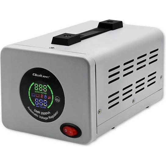 Qoltec N--QOLTEC 50729 Automatic Voltage Stab (2000 VA, 1600 W), USV