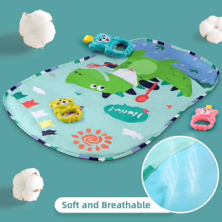 Produktbild Activity Board Spieldecke mit Spielbogen, Aktivitätsdecke mit Klavier und Rassel, multifunktionaler