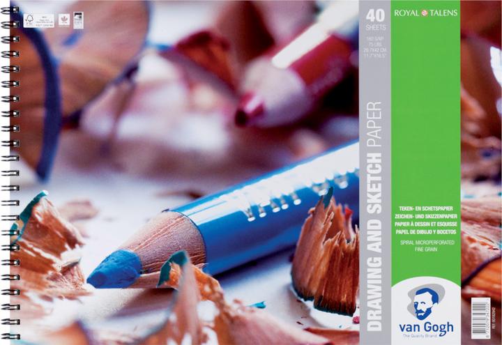 Actual product image Van Gogh drawing and sketch (A3, Soft cover)