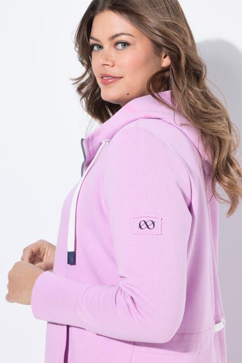 Produktbild Laurasøn Sweatjacke, lang geschnitten, Kapuze, Taillen-Tunnelzug hinten, Langarm (40)