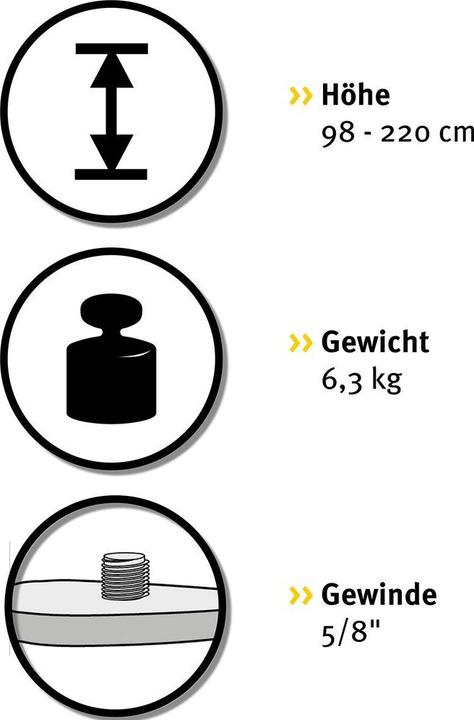 Produktbild Stabila Kurbelsäulen-Baustativ BST-K