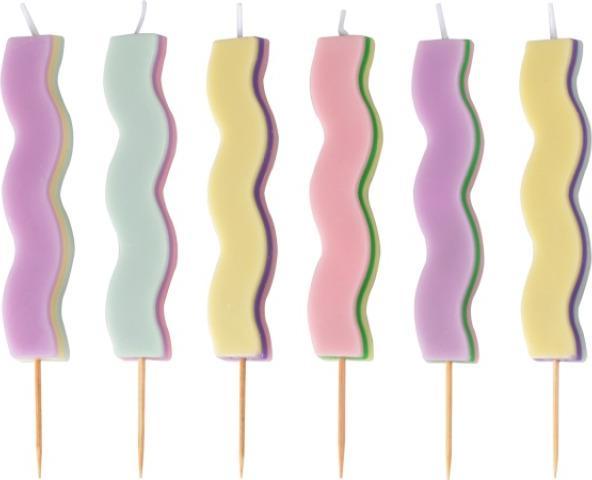 Nutritional values and ingredients Amscan Wavy candles (6 pcs.)