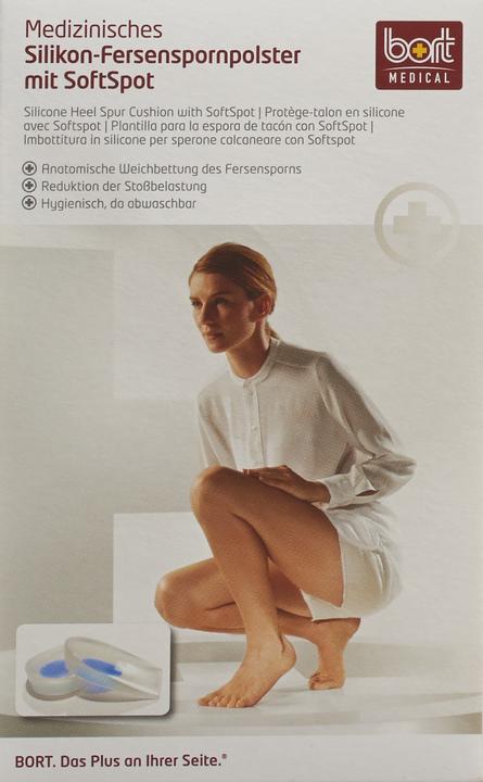Immagine prodotto Bort Medical Cuscinetto per sperone del tallone in silicone S-38 SoftSpot (Deodorante per piedi e polvere, 318.50 ml)