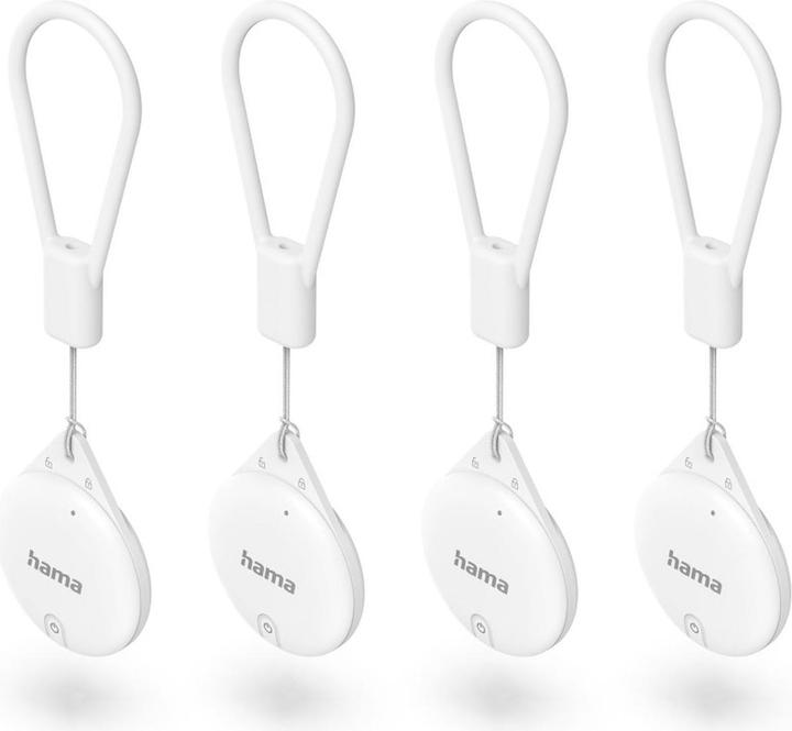 Image du produit Hama 185815 Localisateur de clés Bluetooth pour Apple Blanc 4 pcs. set (iOS)