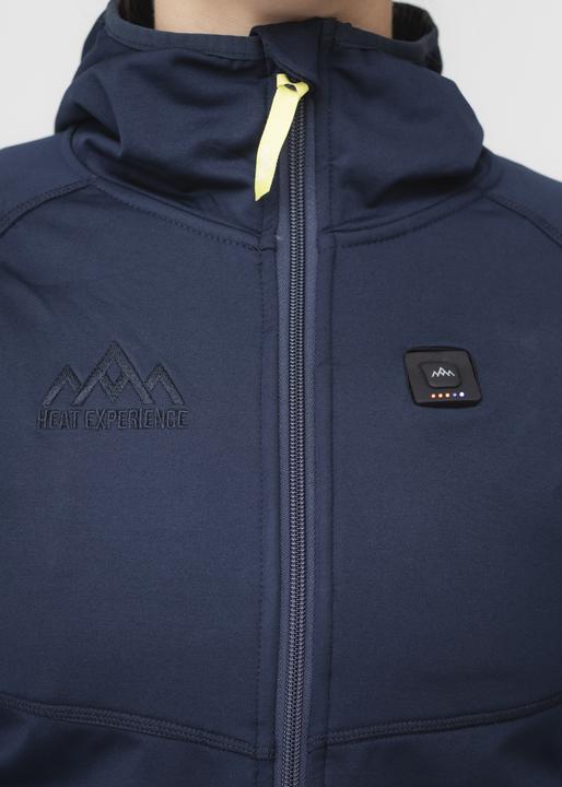 Actual product image Heat Experience HeatX Heated Anyday Ziphood Womens XL Navy/Blue (XL)