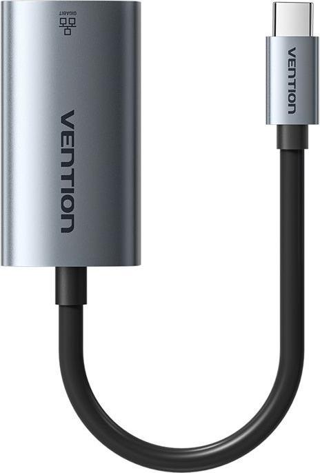 Productafbeelding Vention USB-C to Gigabit Ethernet Adapter 0.15m (USB-C, RJ45/LAN (1x))