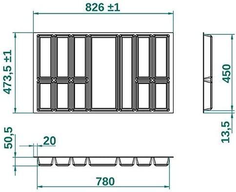 Actual product image Orga-Box Cutlery tray