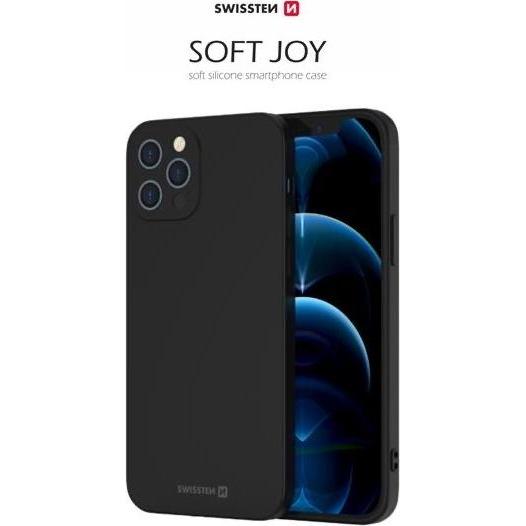 Swissten Soft Joy Case für Iphone 16 Pro Max Schwarz (Apple iPhone 16 Pro Max), Smartphone Hülle, Schwarz