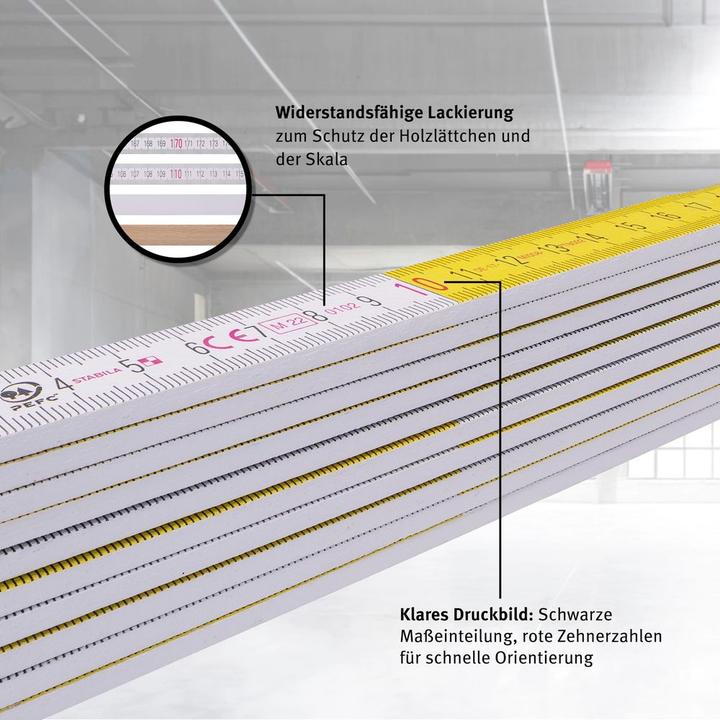 Actual product image Stabila Scale 2 m beech wood 617 01 (2 m)