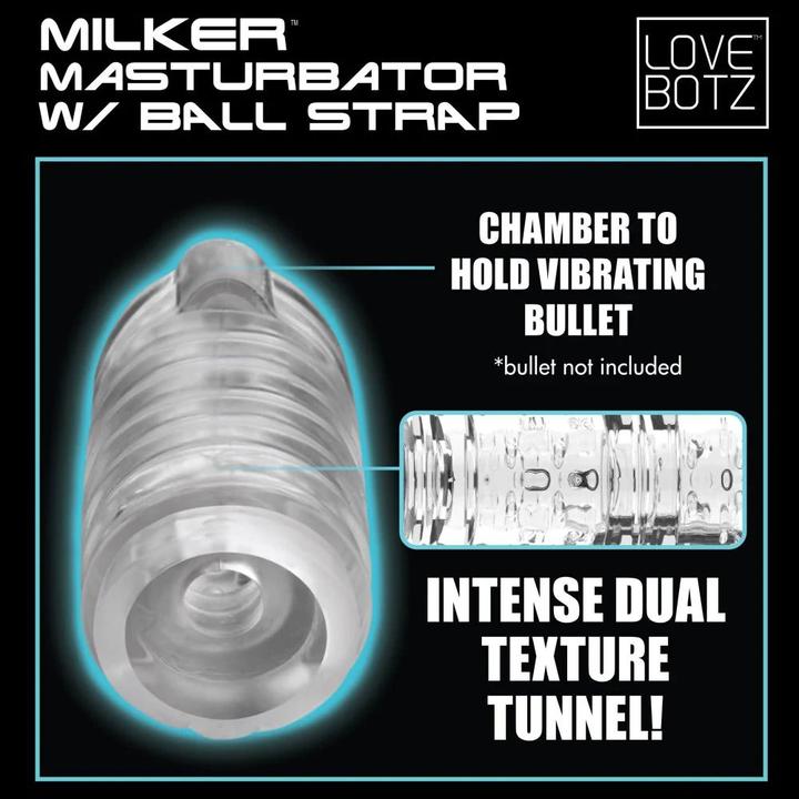 Produktbild XR Brands Milker TPE Masturbator mit Ball Strap