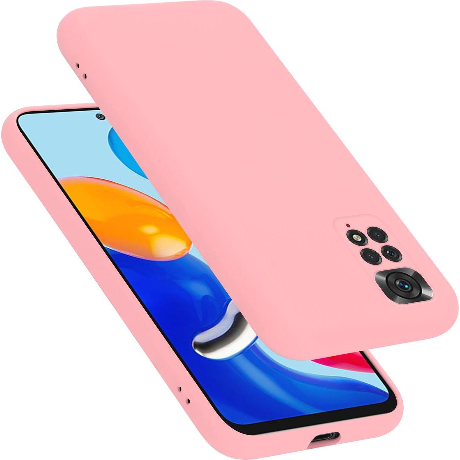 Cadorabo TPU Liquid Silicone Case Hülle für Xiaomi RedMi NOTE 11 4G / 11S 4G (Xiaomi Redmi Note 11), Smartphone Hülle, R...