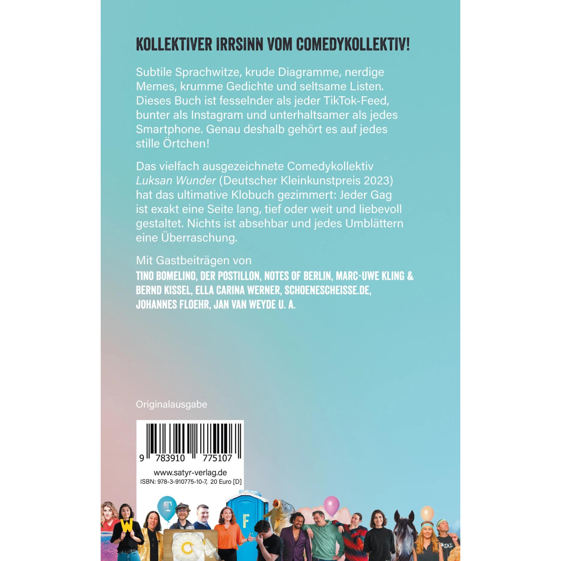 Thumbnail - Das Luksan-Wunder-Klobuch, Kinderbücher von Luksan Wunder, Felix Römer, Sophia Henn, Sandro de Lorenzo Gardinal