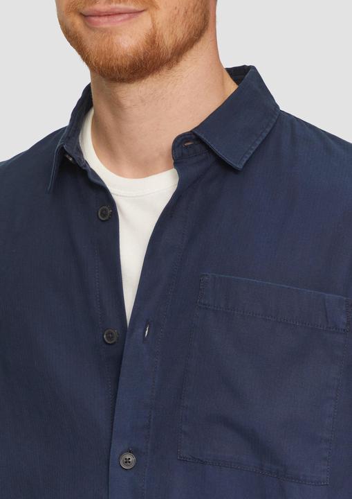 Image du produit S.Oliver Hemd Lässiges Overshirt mit Fischgrat-Struktur (M)