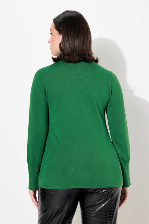 Produktbild Ulla Popken Pullover, Rollkragen, Zierknöpfe, Langarm (42, 44)