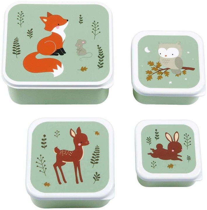 Produktbild A Little Lovely Company Lunch & snack box set