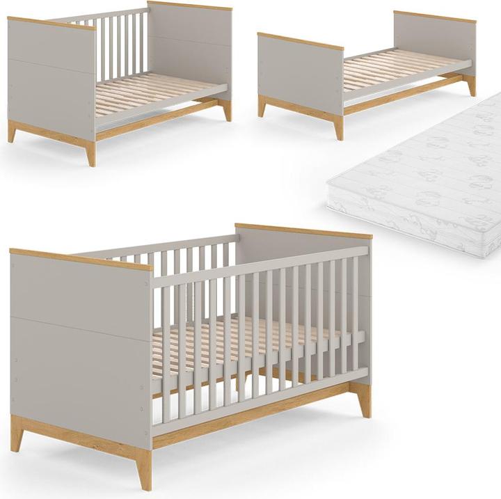 Image du produit VitaliSpa Kinderbett Malia, Cashmere-Eiche, 143.2 x 81 cm, mit Matratze