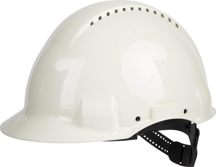 Actual product image 3M Safety helmet G3000 ventilated, with Uvicator™ sensor, Pinlock, sweatband, white (54 - 62 cm)