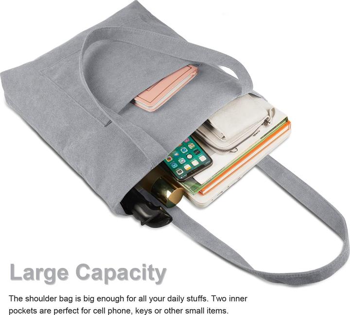 Produktbild Only-Bags.Store Kordeltasche Umhängetasche mit Reissverschluss, Umhängetaschen Handtasche Shopper Tasche