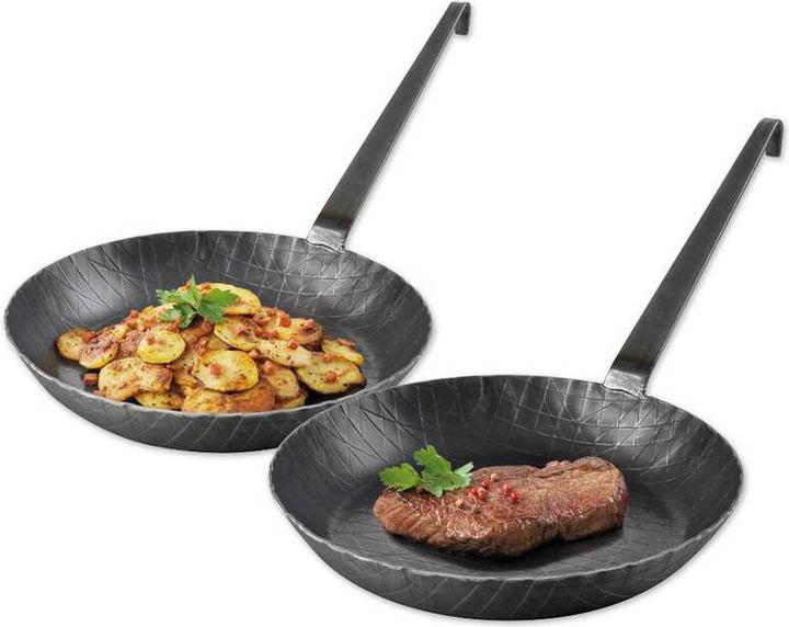 Produktbild Turk Schmiedeeiserne Bratpfanne, Boden Ø 20 cm, gesamt 28 x 5 cm (28 cm, Bratpfanne, Eisen)