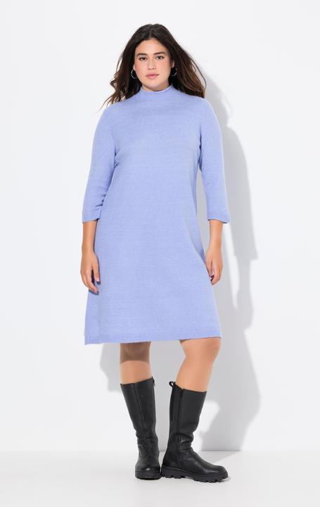 Produktbild Ulla Popken Strickkleid, A-Linie, Stehkragen, 3/4-Arm (46, 48)