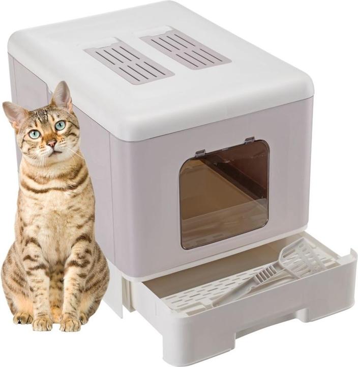 Produktbild Ferplast SAHARA TOILET GREY PINK kuweta dla kota