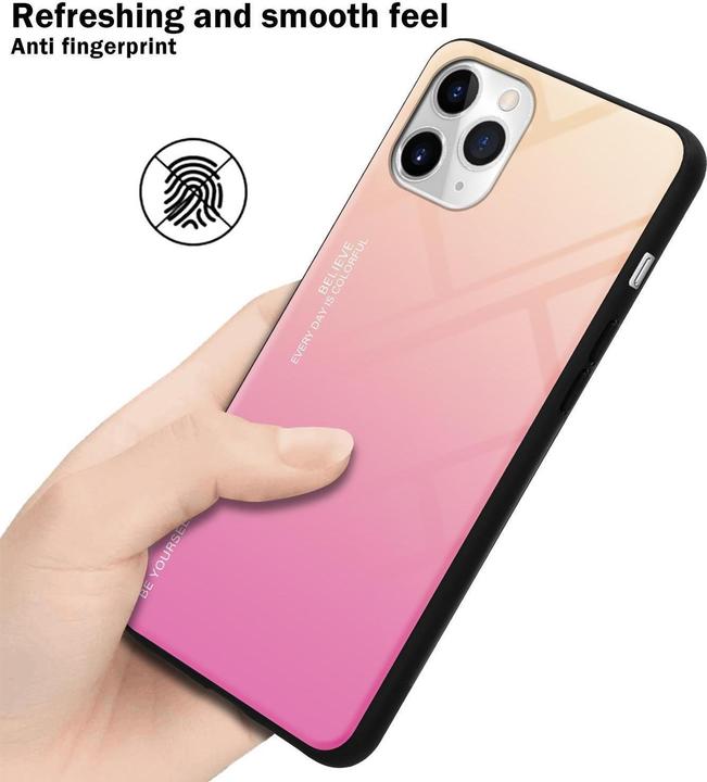 Produktbild Cadorabo TPU 2 Farben Glas Cover (Apple iPhone 11 Pro Max)
