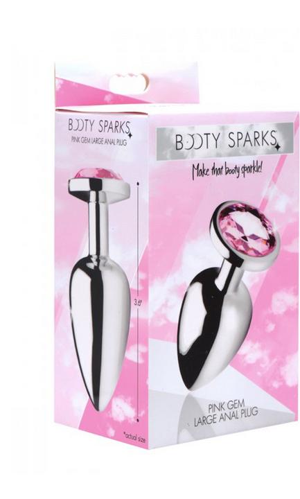 Actual product image XR Brands Pink Gem Anal Plug Large