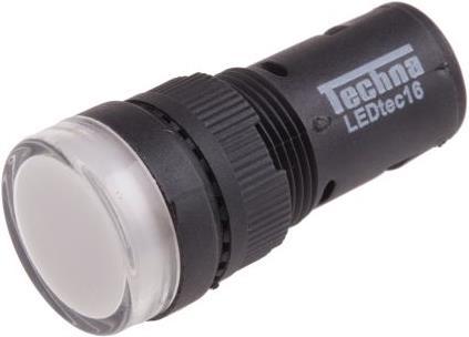 Image du produit RS PRO Indicateur LED 16mm blanc 12Vac/dc