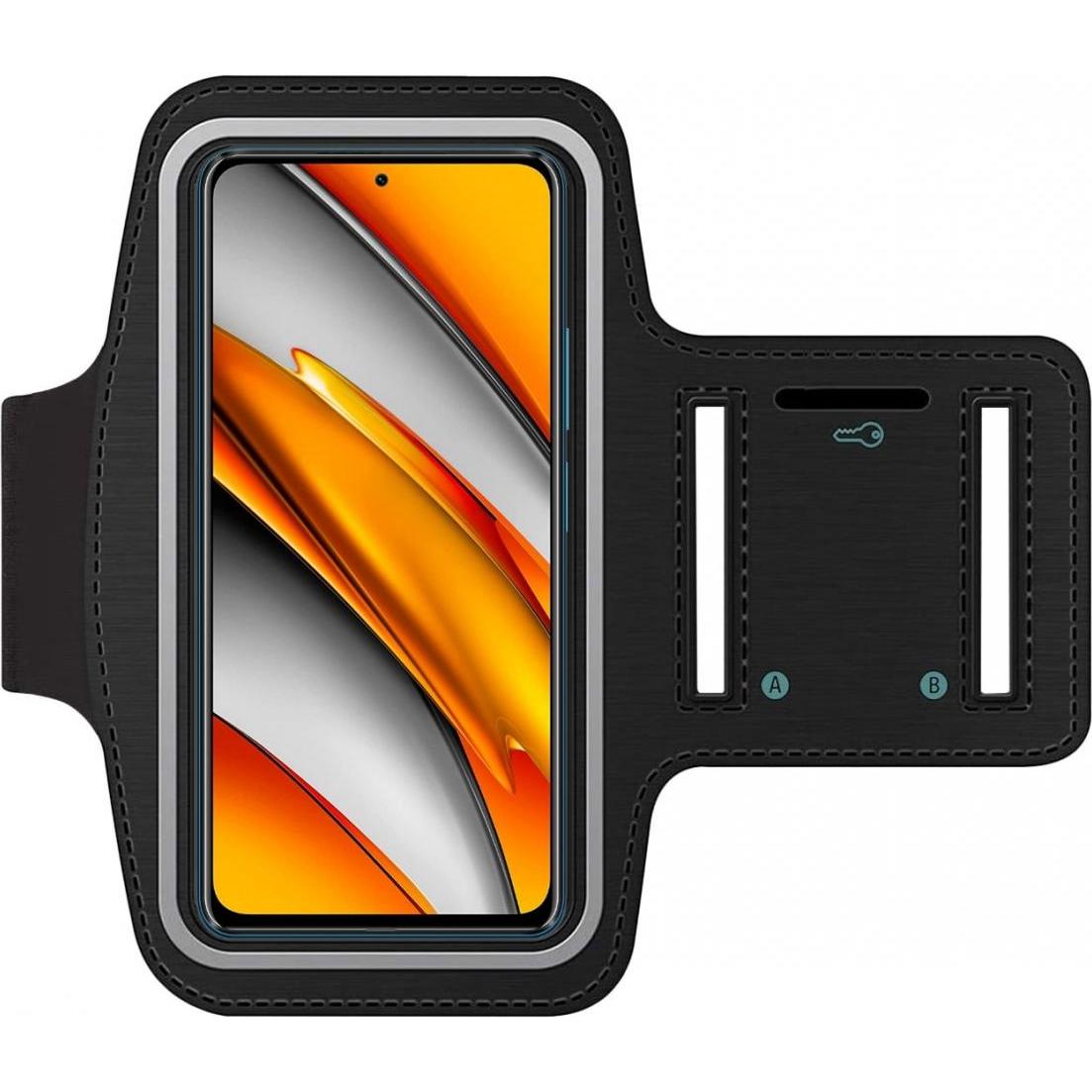 SmartFitness Xiaomi Poco F3 Handy Sport Armband, Smartphone Sportarmband, Schwarz