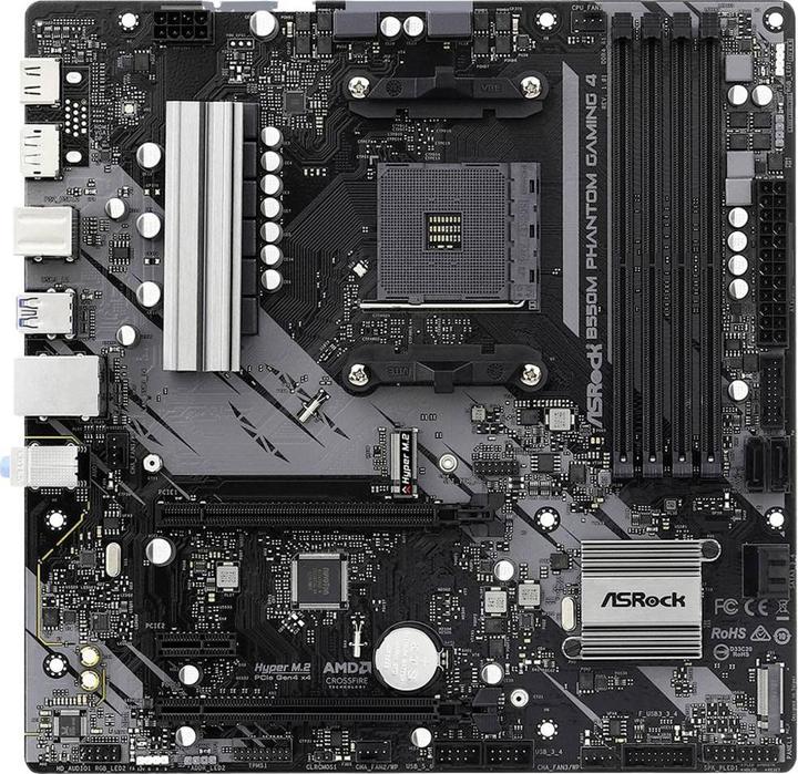 Productafbeelding AsRock B550M Phantom Gaming 4 (AM4, AMD B550, mATX)