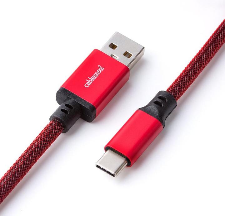 Produktbild CableMod Classic Coiled Keyboard Cable USB-C zu USB Typ A, Republic (1.50 m, USB 2.0)