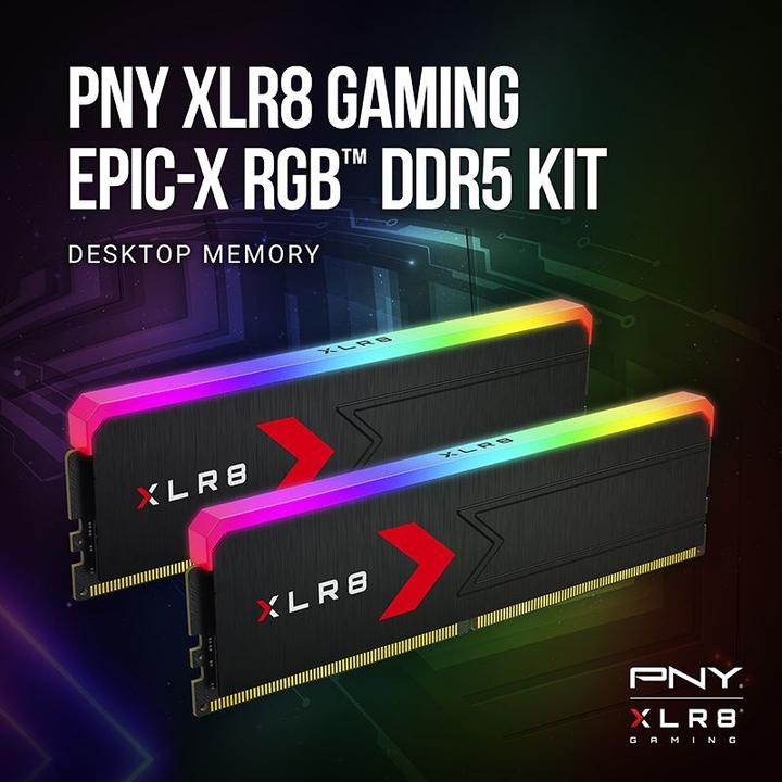 Produktbild PNY Pamięć RAM 32GB DDR5 5600MHz Performance CL40 bulk (2 x 16GB, 6000 MHz, DDR5-RAM)