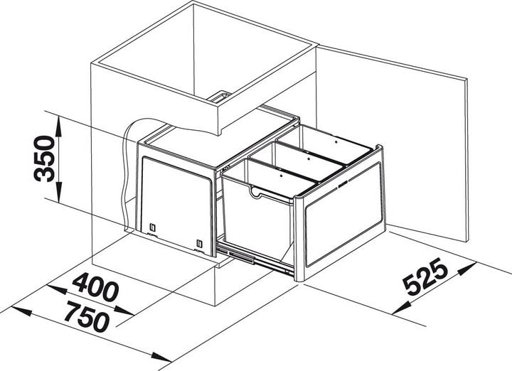 Image du produit Blanco Botton Pro 60/3 Manuel (39 l)