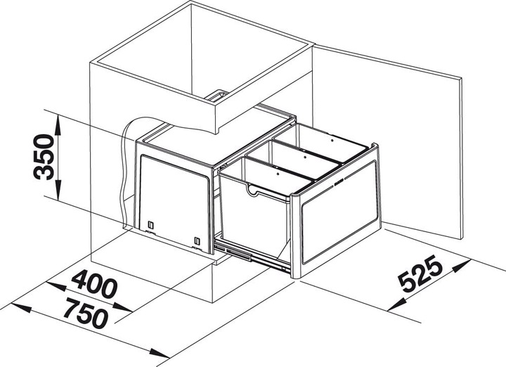 Actual product image Blanco Botton Pro 60/3 Manual (39 l)