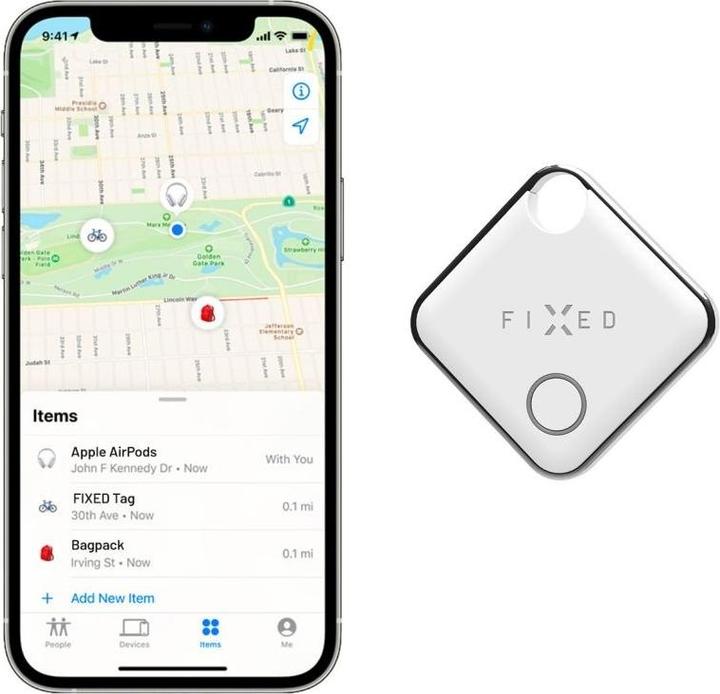 Produktbild Fixed Tag with Find My support, White (iOS)