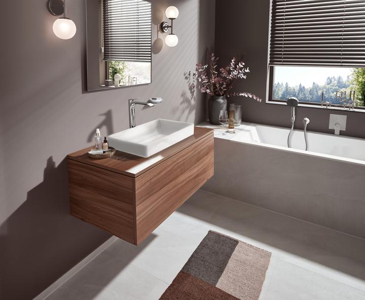 Actual product image hansgrohe HG EH-WT-MI VIVENIS 250 without pop-up waste chrome