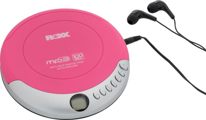 Produktbild Roxx PCD 501 pink Tragbarer CD-Player CD, CD-R, CD-RW, MP3 Pink, Silber
