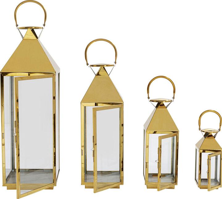 Immagine prodotto Kare Design Lanterna Giardino Oro (4/set)