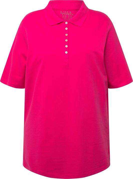 Produktbild Ulla Popken Poloshirt, Piqué, Polokragen, Samt-Knopfleiste, Halbarm (46, 48)