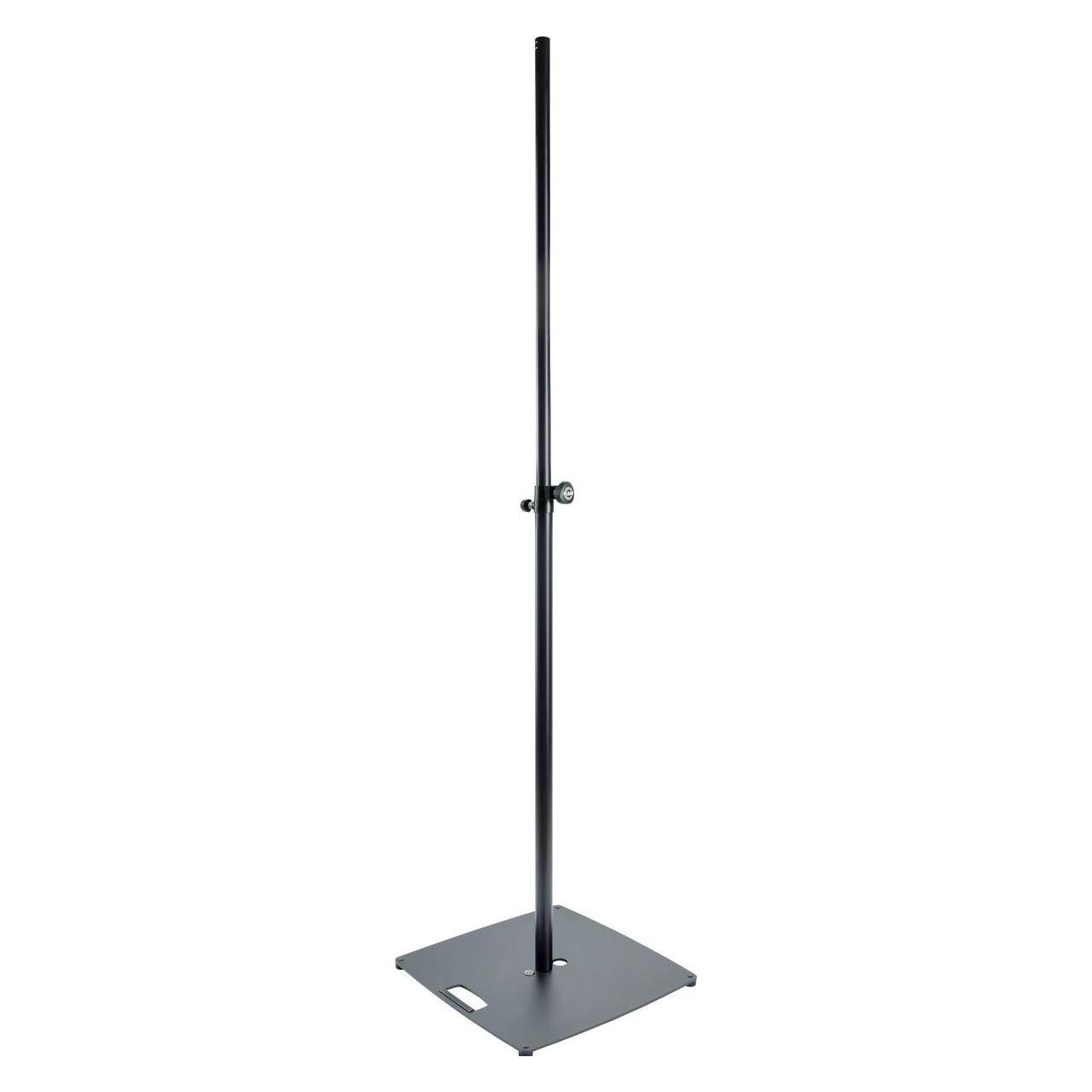 K&M K & M 24651 Leuchten/Boxenstativ Pro (Ständer, Wandmontage, Höhenverstellbar), Lautsprecher Ständer + Wandmontage, Schwarz