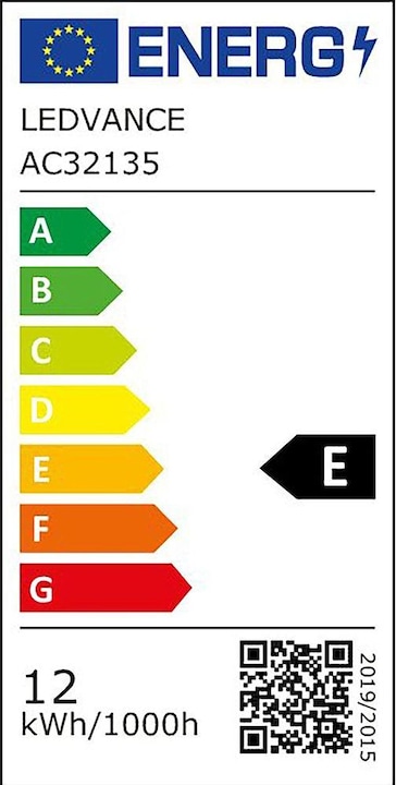 Label énergétique Osram Slim Line (R7, 12 W, 1521 lm, 1 x, E)