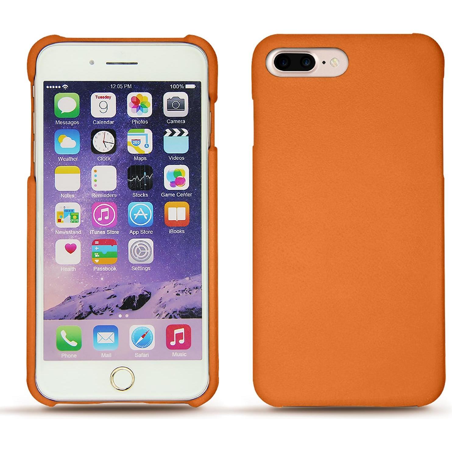 Noreve Lederschutzhülle (Apple iPhone 7 Plus), Smartphone Hülle, Orange