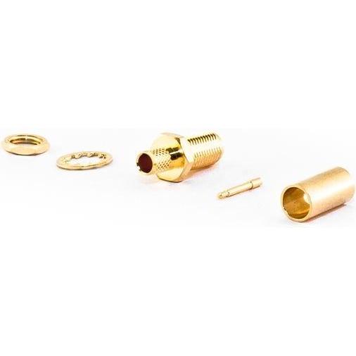 Thumbnail - Varia RP-SMA-Einbaubuchse für HDF200 Kabel, Crimp Version, Elektronikkabel + Stecker