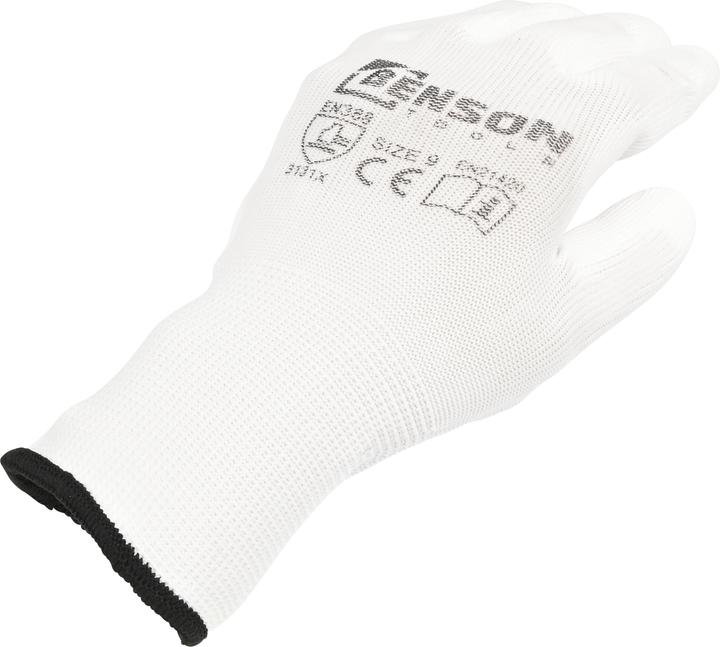 Actual product image Benson Working gloves PU palm white size 9 (9)
